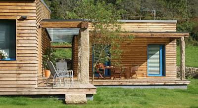 Cabana Rustica de Madera y Piedra