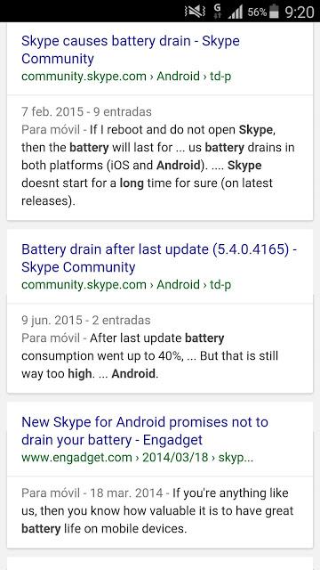 Skype y tu batería no son buenos amigos