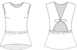 Blusa de espalda abierta, tutorial