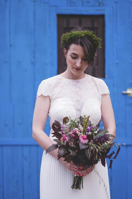 ramo novia desestructurado www.bodasdecuento.com