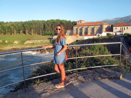 Vestido vaquero off shoulder