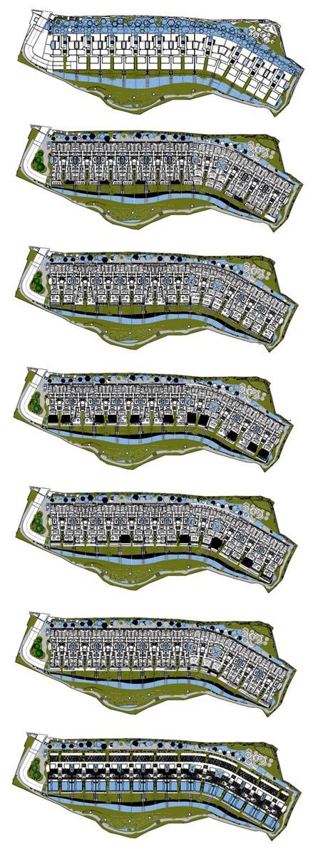 PLANTAS PROYECTO RESIDENCIAL DISEÑADO POR A-CERO PARA UN CONCURSO INTERNACIONAL