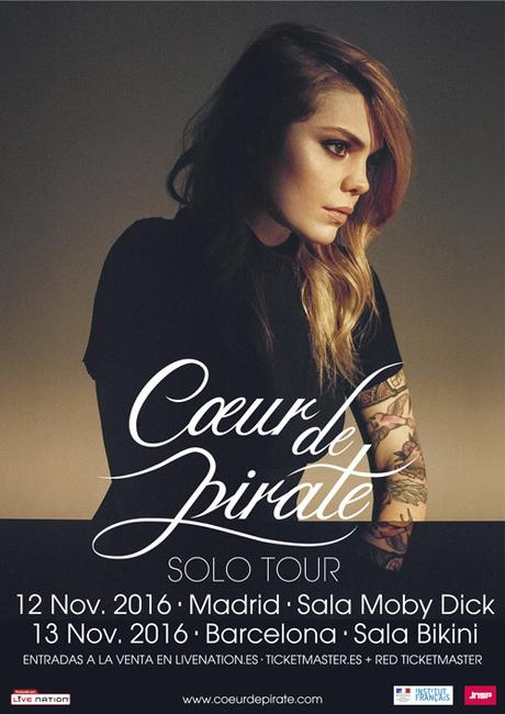 Coeur De Pirate en Madrid y Barcelona