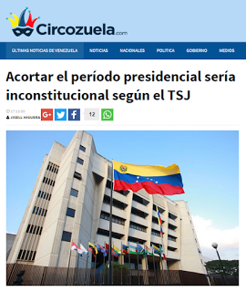 Acortar el período presidencial sería inconstitucional según el TSJ