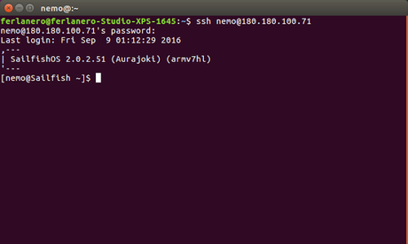 UBUNTU LOVES SAILFISH SERIES: CONECTA #SAILFISHOS DE @JOLLAHQ CON #LINUX VÍA #WIFI A TRAVÉS DE #SSH