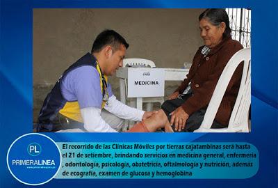 CLÍNICAS MÓVILES LLEGAN A CAJATAMBO…