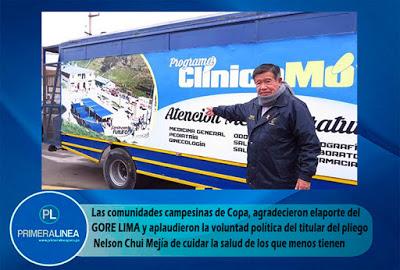 CLÍNICAS MÓVILES LLEGAN A CAJATAMBO…