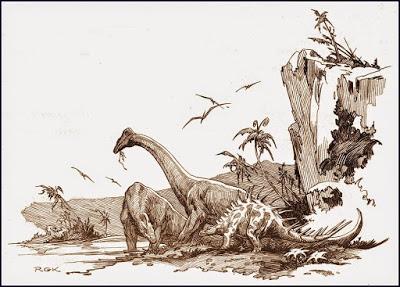 Los mundos prehistóricos de Roy Krenkel