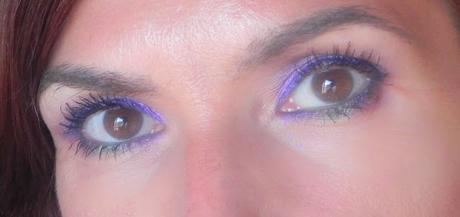 Violeta perlado con toque de verde (Look con Nyx)