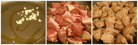 Agnello in salsa di acciughe- Cordero con salsa de anchoas