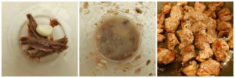 Agnello in salsa di acciughe- Cordero con salsa de anchoas