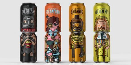 Unas latas de cervezas ilustradas con mucha personalidad