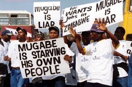 Las protestas contra Mugabe están ya relativamente extendidas en el país. Fuente: Furtherafrica