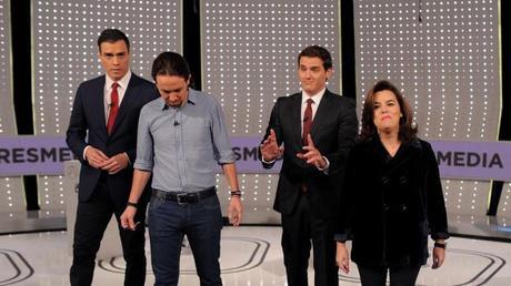 El debate televisado a 4 fue un hito en la historia política española, ya que nunca se había celebrado uno.