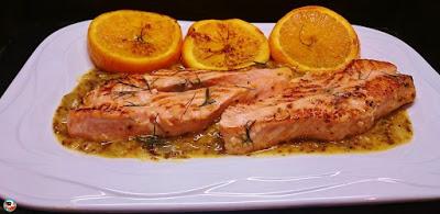 Salmón a la naranja