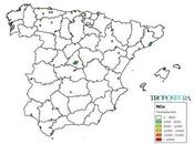 España: Mapa emisiones (Inventario EMEP 2014)