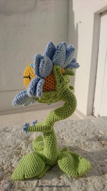 Amigurumi Girasol Poderoso Plantas VS Zombis