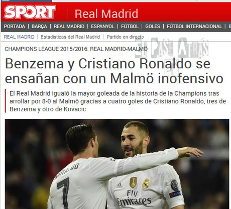 Si el Madrid mete 8 goles en Champions y si el Barcelona mete 7