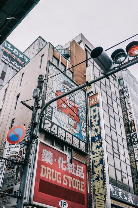 Skytree & Akihabara tokyo_travel_guide-outfit-collage_vintage-street_style-lovers_and_friends_jumpsuit-white_outfit-espadrilles-backpack-levis_denim_jacket-akihabara-116