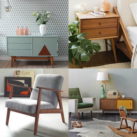 Muebles estilo vintage combinados con estilo nórdico