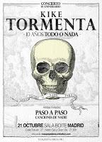 Kike Tormenta celebra sus 10 años en Boite Live