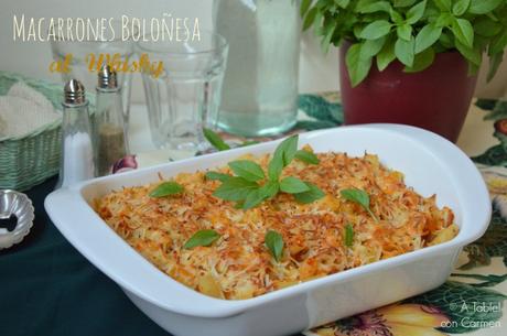 Macarrones Boloñesa al Whisky