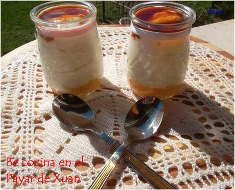 Mousse de queso fresco con dulce