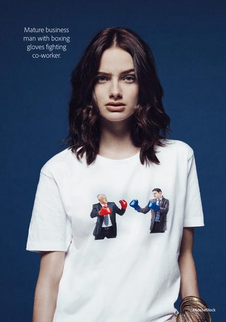 Adobe lanza una colección de camisetas con las típicas fotos de stock