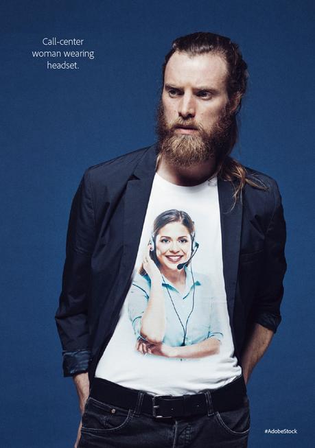 Adobe lanza una colección de camisetas con las típicas fotos de stock