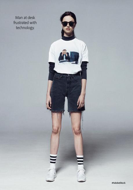 Adobe lanza una colección de camisetas con las típicas fotos de stock