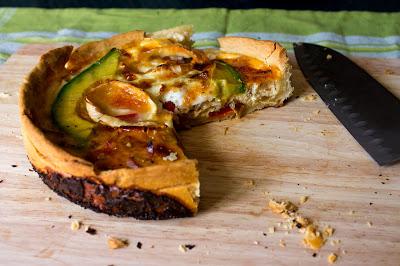 Quiche Lorraine con aguacate