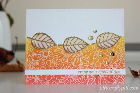 Autumn Card with Emboss Resist