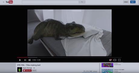 Un tiranosaurio protagoniza este delirante anuncio de Audi