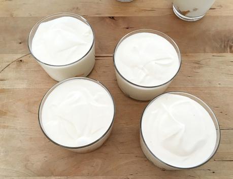 postres recetas delikatissen postres rápidos postres individuales postres fáciles postres en vasito postres de yogur postres con fruta melocotón de Calanda Flan de yogur 