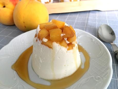 postres recetas delikatissen postres rápidos postres individuales postres fáciles postres en vasito postres de yogur postres con fruta melocotón de Calanda Flan de yogur 