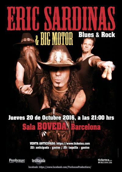 Eric Sardinas y Big Motor en Barcelona