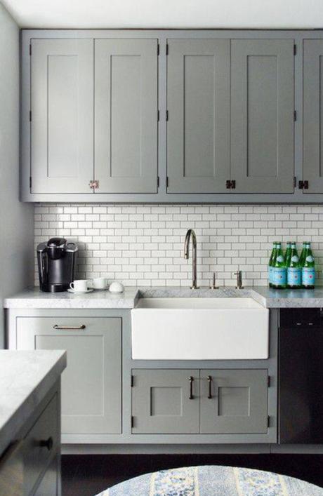 minimal and vintage style in the kitchen