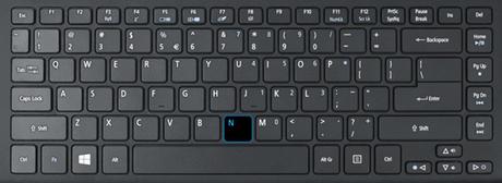 Atajos teclado Twitter - N