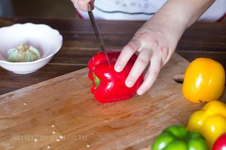 como preparar yemista o gemista griego con thermomix