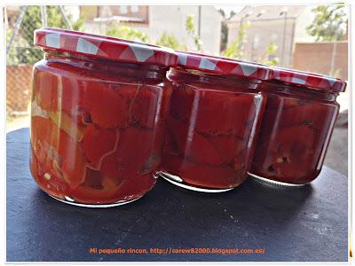 Pimientos asados en conserva