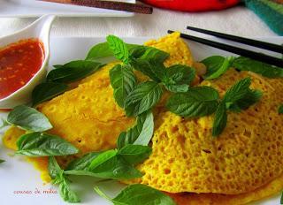 Banh Xeo, crepes y tortitas vietnamitas para Cocinas Del Mundo