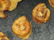 Canapés calientes morcilla queso