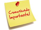 Comunicado importante blog