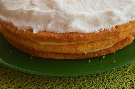 Tarta de Merengue y Crema Pastelera Sin Gluten