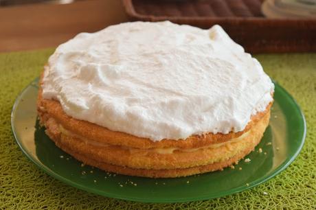 Tarta de Merengue y Crema Pastelera Sin Gluten