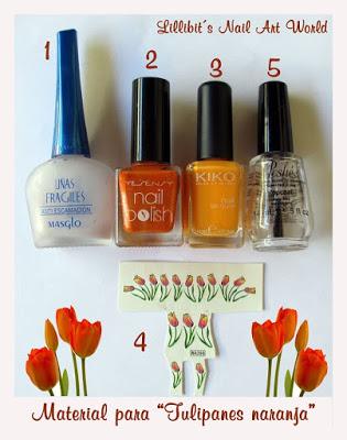 RETO COLORES 4 (Naranja): Tulipanes naranja