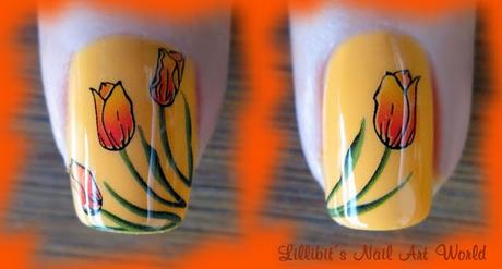 RETO COLORES 4 (Naranja): Tulipanes naranja