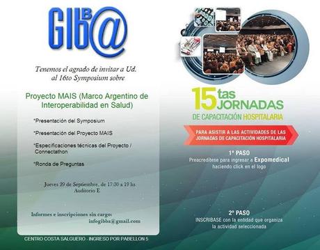 Evento GIBBA en ExpoMedical 2016: Presentación del proyecto MAIS (Marco Argentino de Inter-operabilidad en Salud)