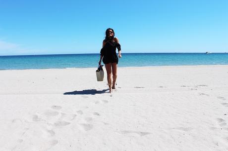 Black on the beach Black on the beach