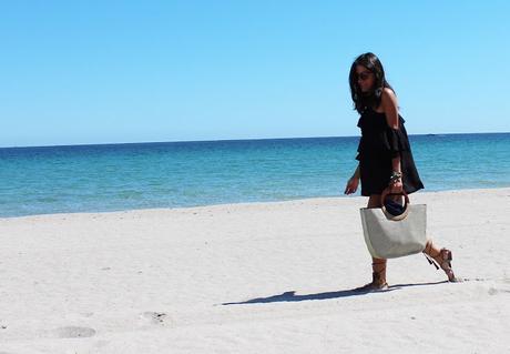 Black on the beach Black on the beach